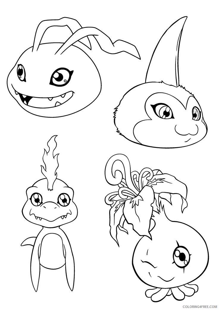 cute digimon coloring pages Coloring4free