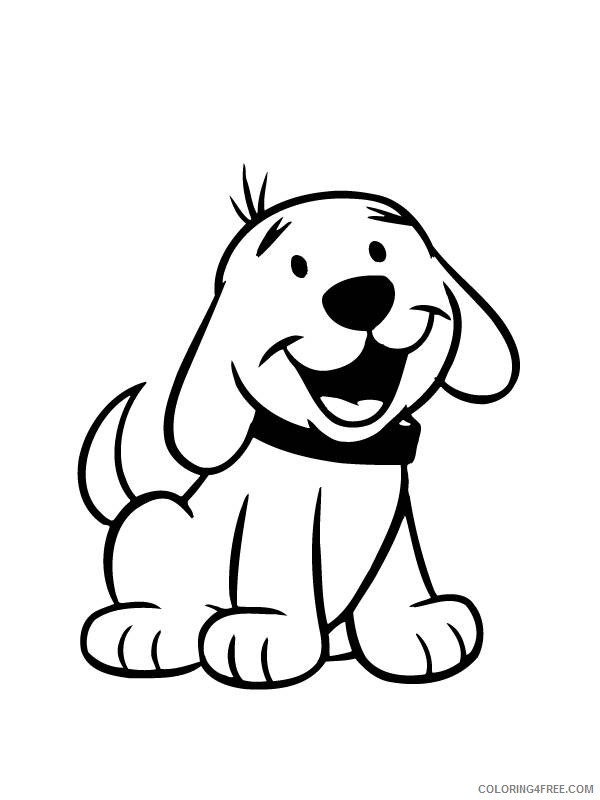 cute dog coloring pages for preschool Coloring4free