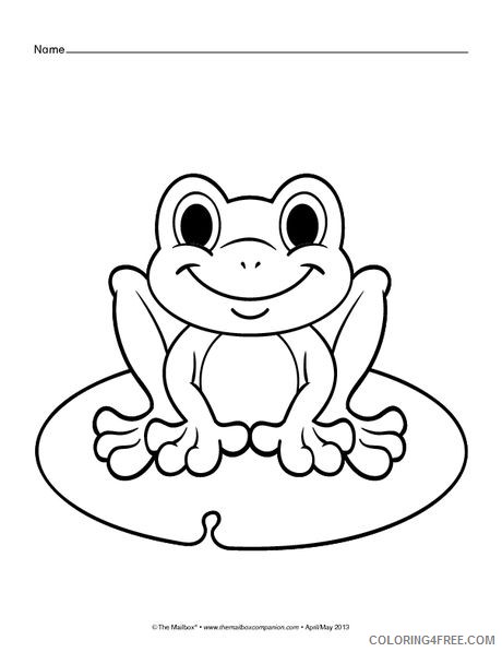 cute frog coloring pages Coloring4free