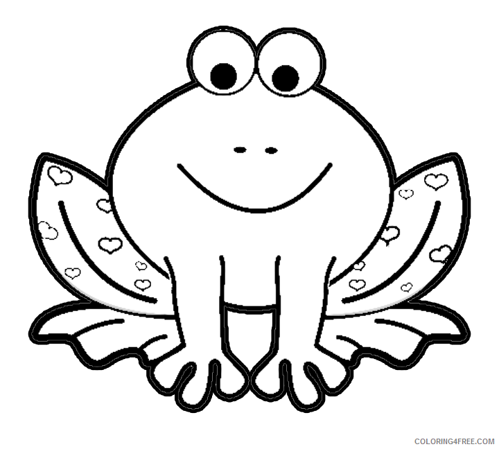cute frog coloring pages for preschooler Coloring4free