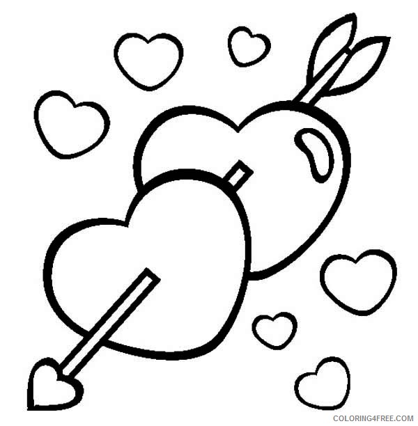 cute heart coloring pages printable Coloring4free