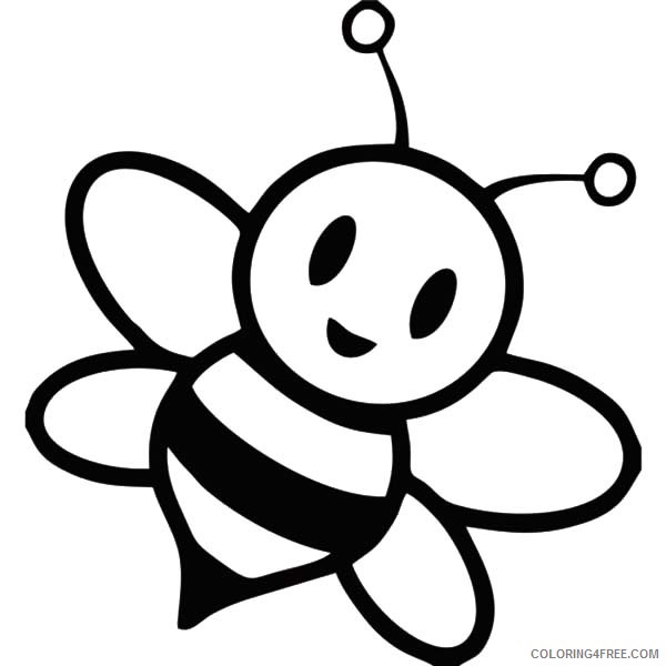cute honey bee coloring pages Coloring4free