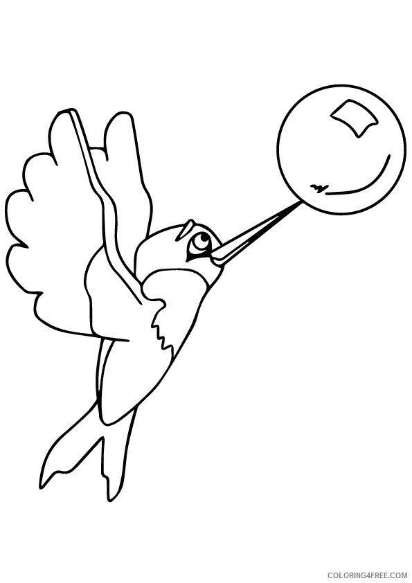 cute hummingbird coloring pages Coloring4free