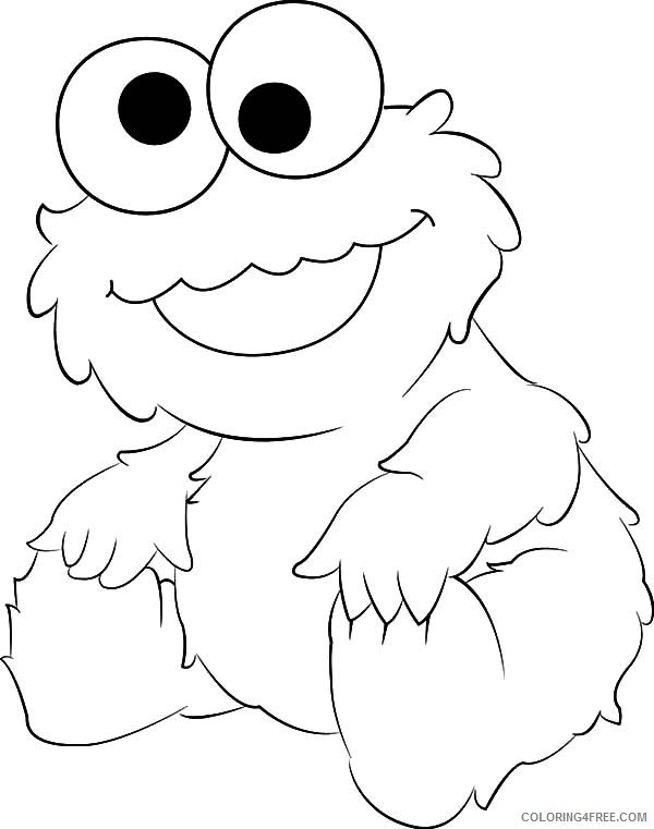 cute little monster coloring pages Coloring4free