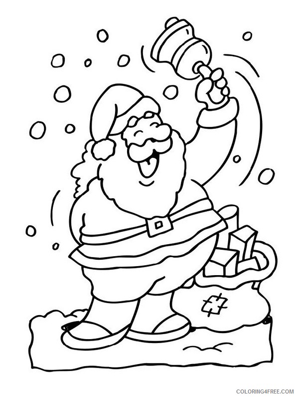 cute santa claus coloring pages for kids Coloring4free