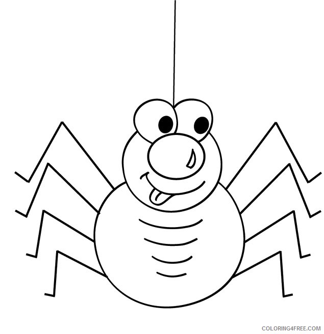 cute spider coloring pages printable Coloring4free