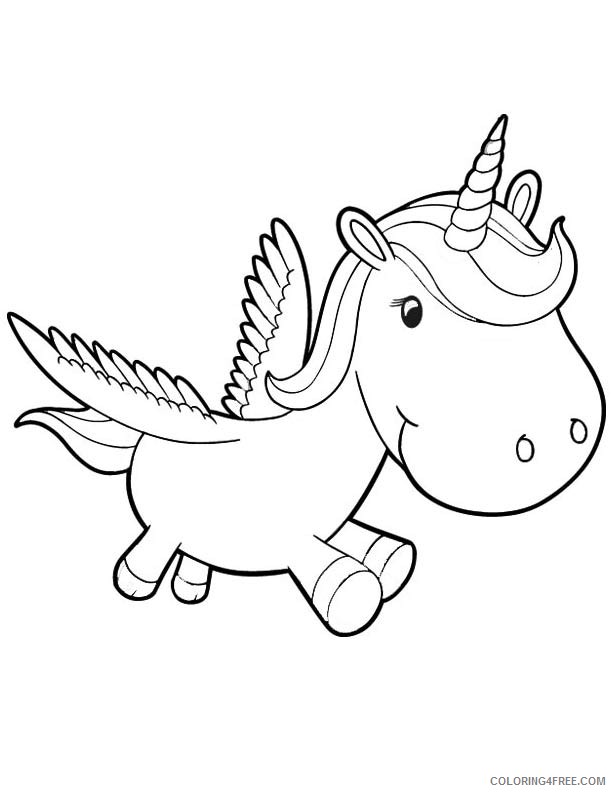 cute unicorn coloring pages for kids Coloring4free