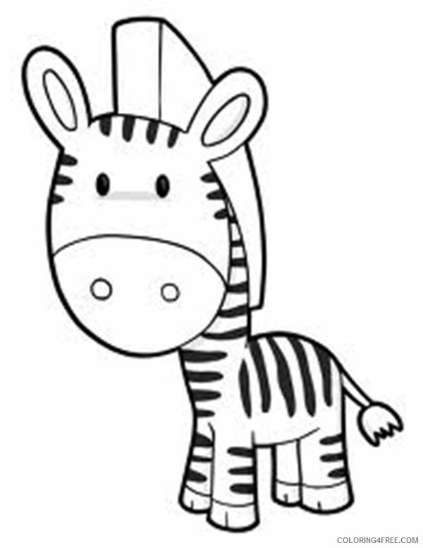 cute zebra coloring pages Coloring4free