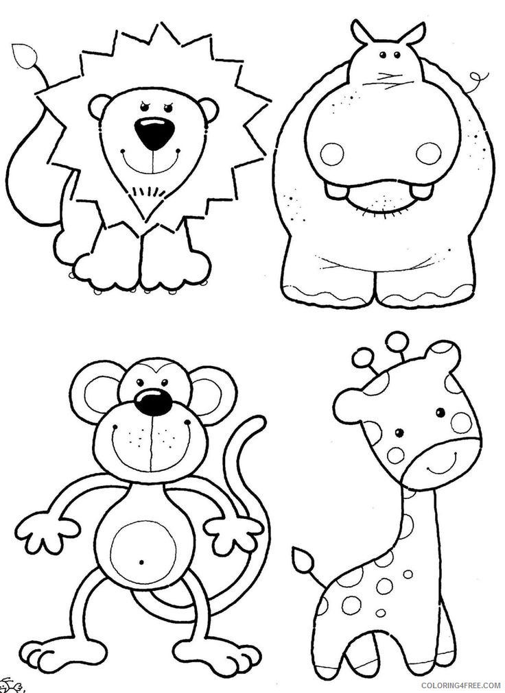 cute zoo animal coloring pages Coloring4free