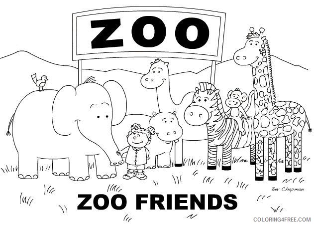 cute zoo animal coloring pages to print Coloring4free