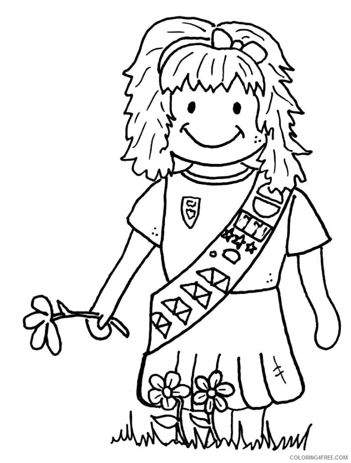 daisy girl scout coloring pages Coloring4free