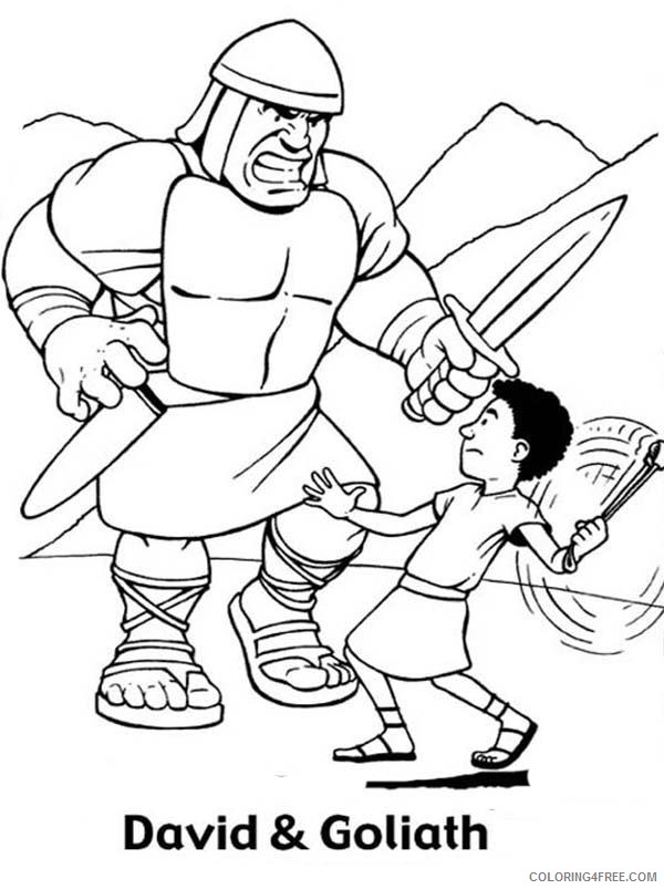 david and goliath coloring pages to print Coloring4free