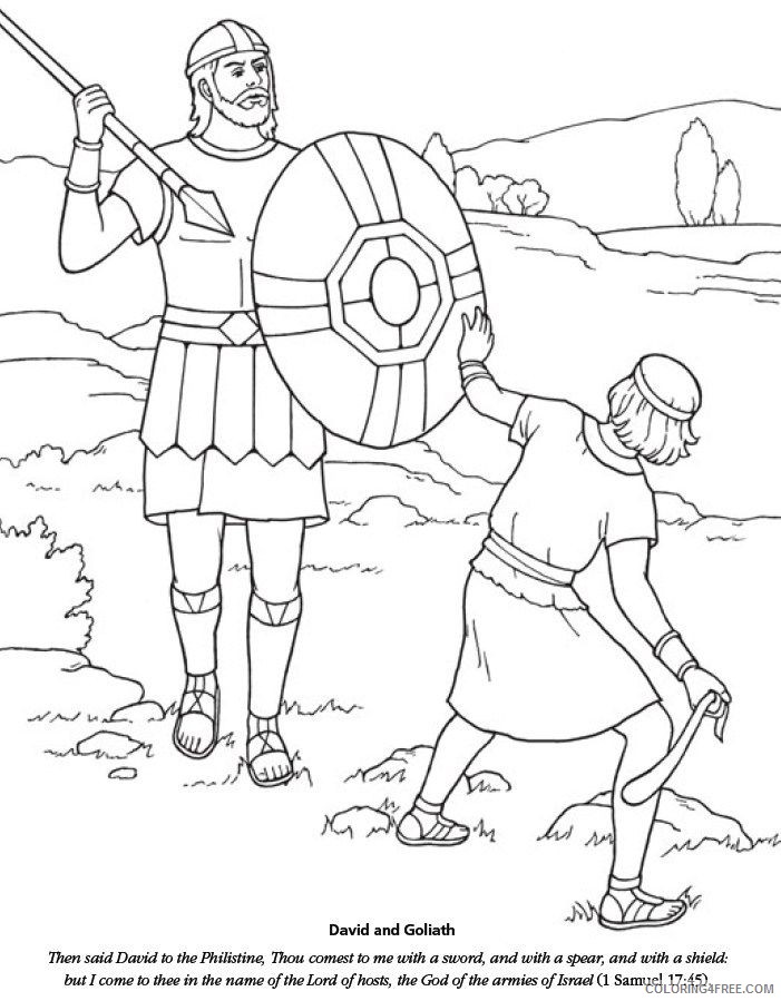 david and goliath coloring pages with story Coloring4free