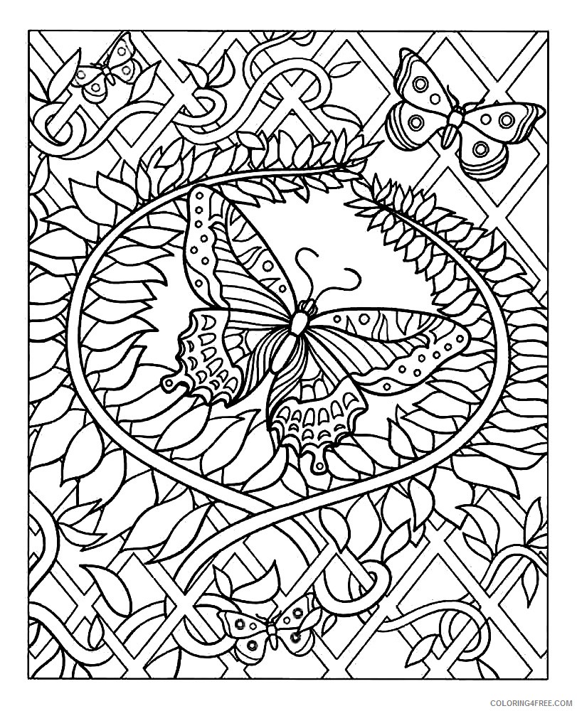 design coloring pages butterfly Coloring4free