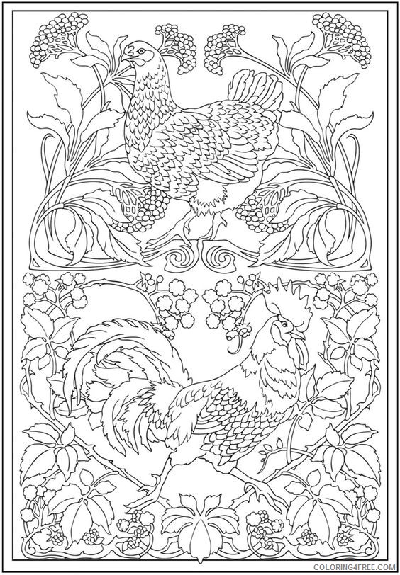 design coloring pages of animals Coloring4free