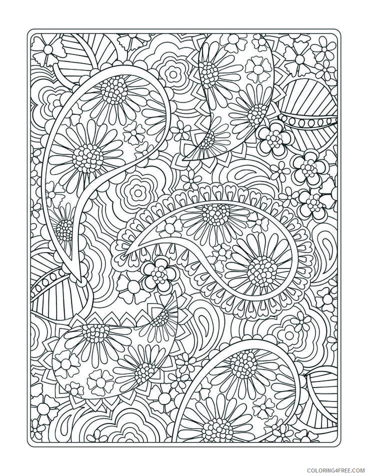 design coloring pages paisley Coloring4free