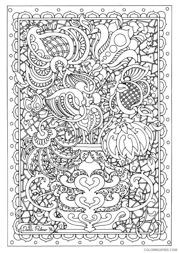 detailed coloring pages abstract Coloring4free