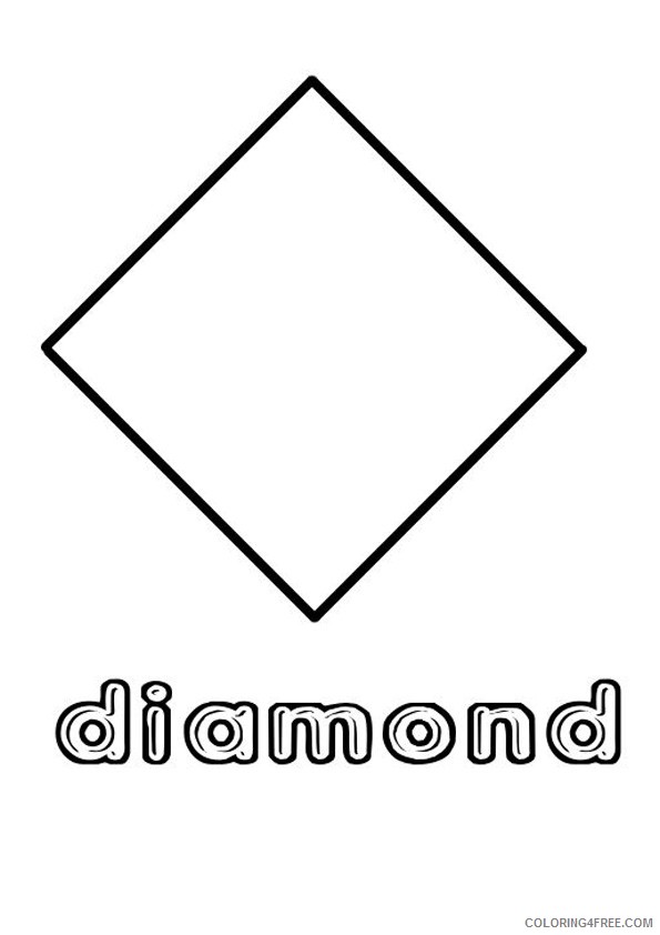 diamond shape coloring pages Coloring4free