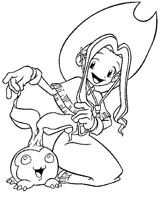 digimon coloring pages mimi and palmon Coloring4free