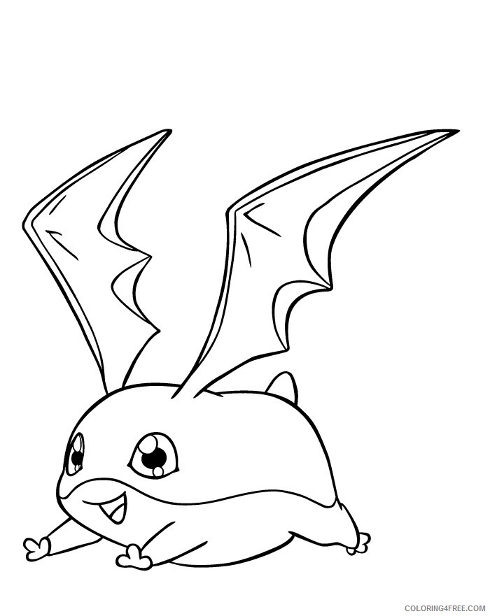 digimon coloring pages patamon Coloring4free