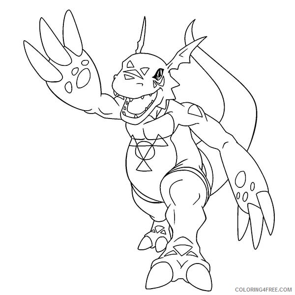 digimon evolution coloring pages Coloring4free