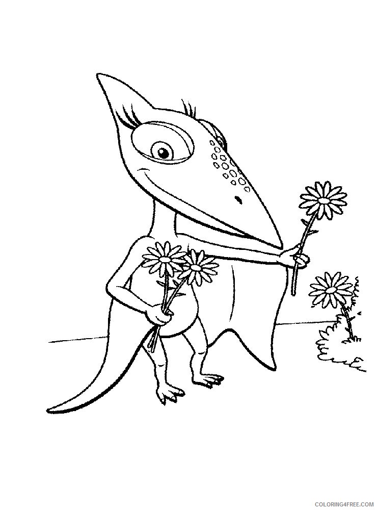 dinosaur train coloring pages shiny Coloring4free
