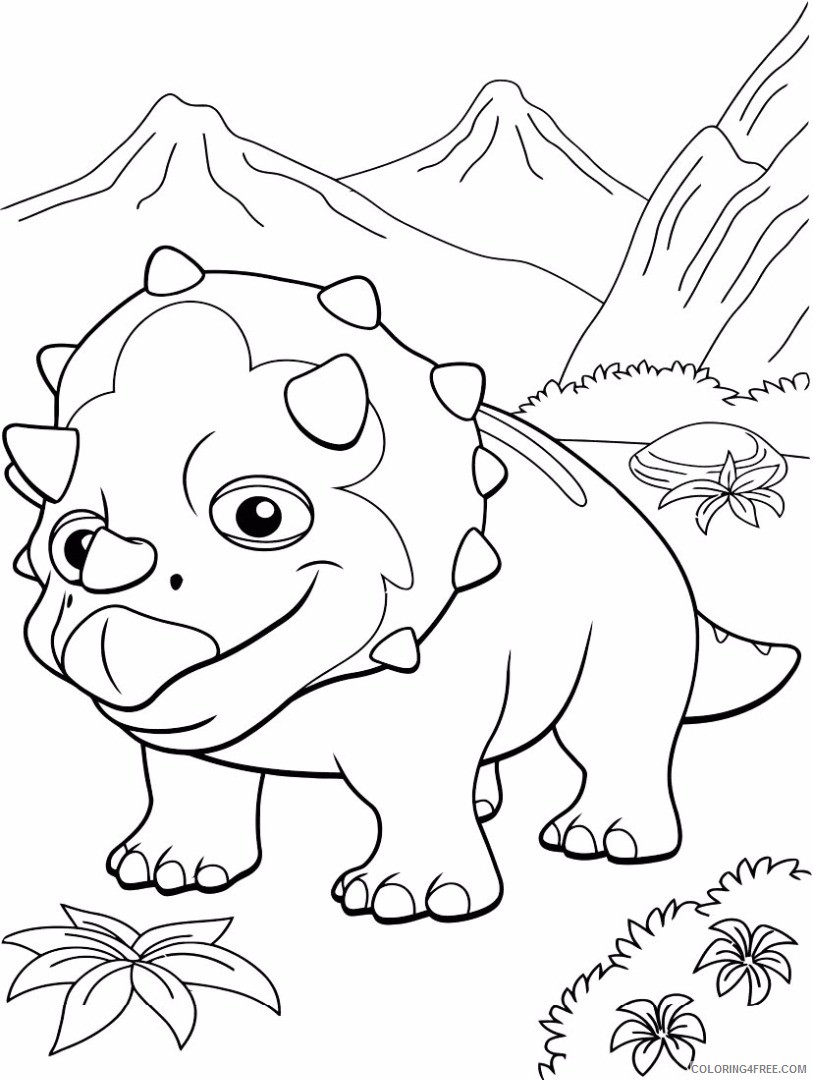 dinosaur train coloring pages tank Coloring4free