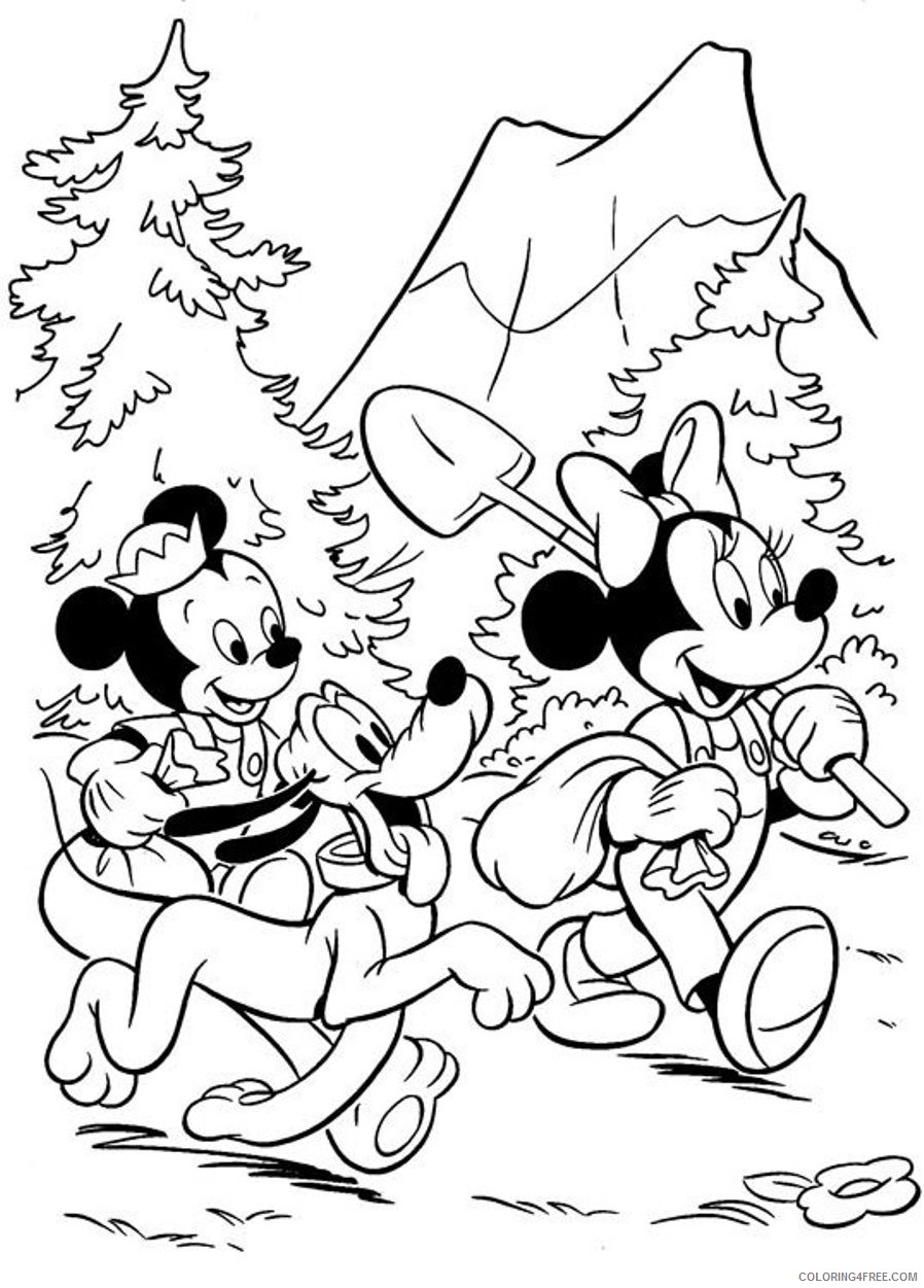 disney camping coloring pages Coloring4free