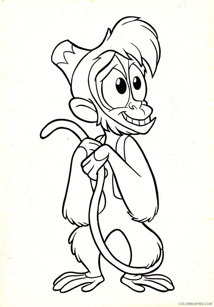 disney characters coloring pages abu Coloring4free