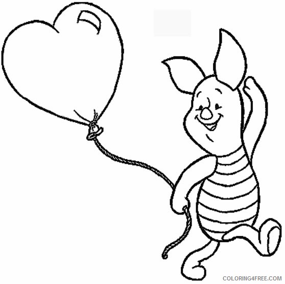 disney characters coloring pages piglet Coloring4free