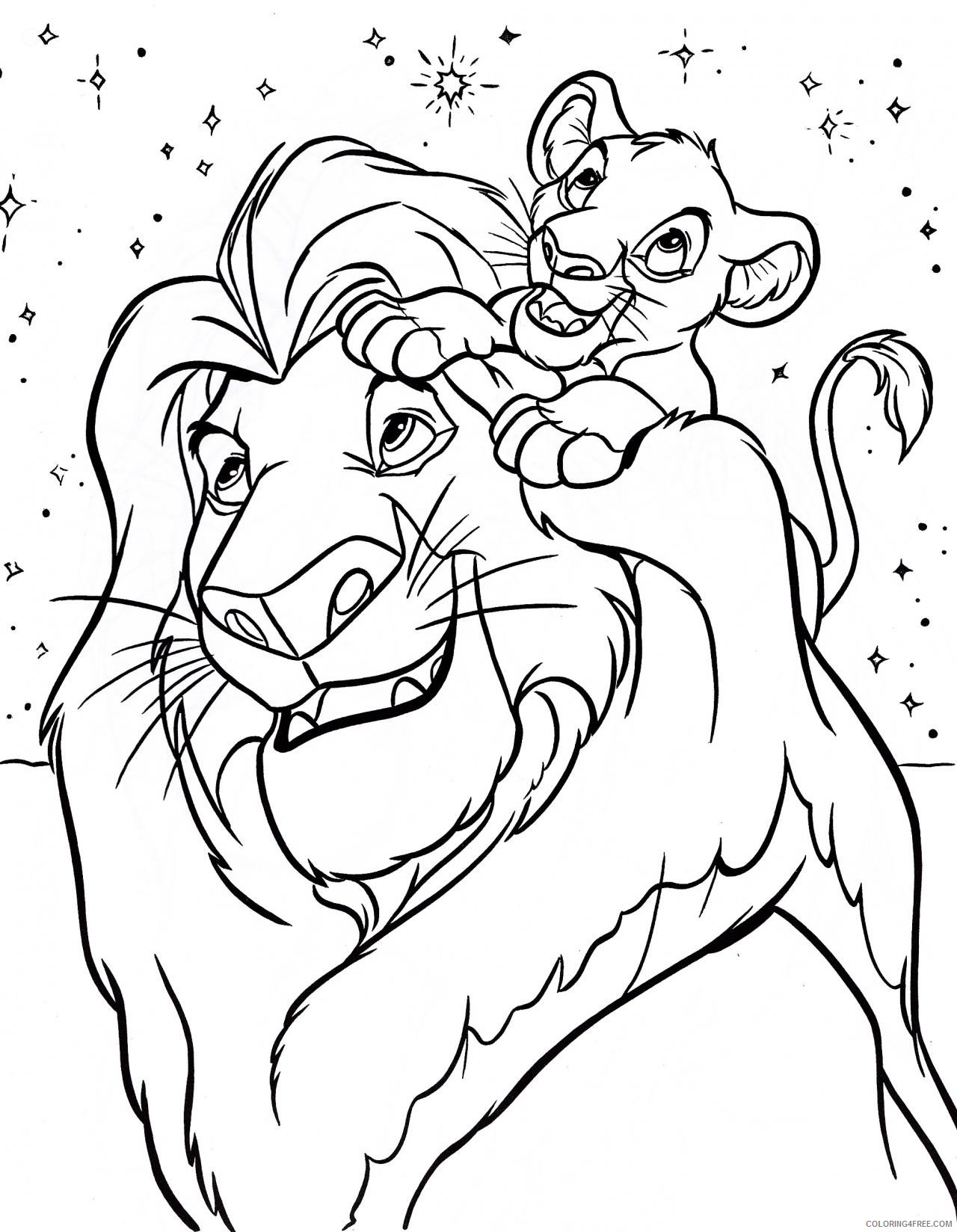 disney coloring pages the lion king Coloring4free
