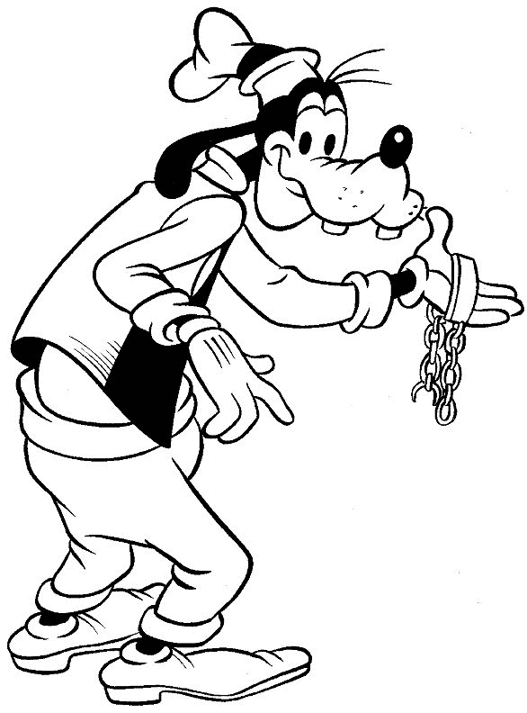disney goofy coloring pages to print Coloring4free