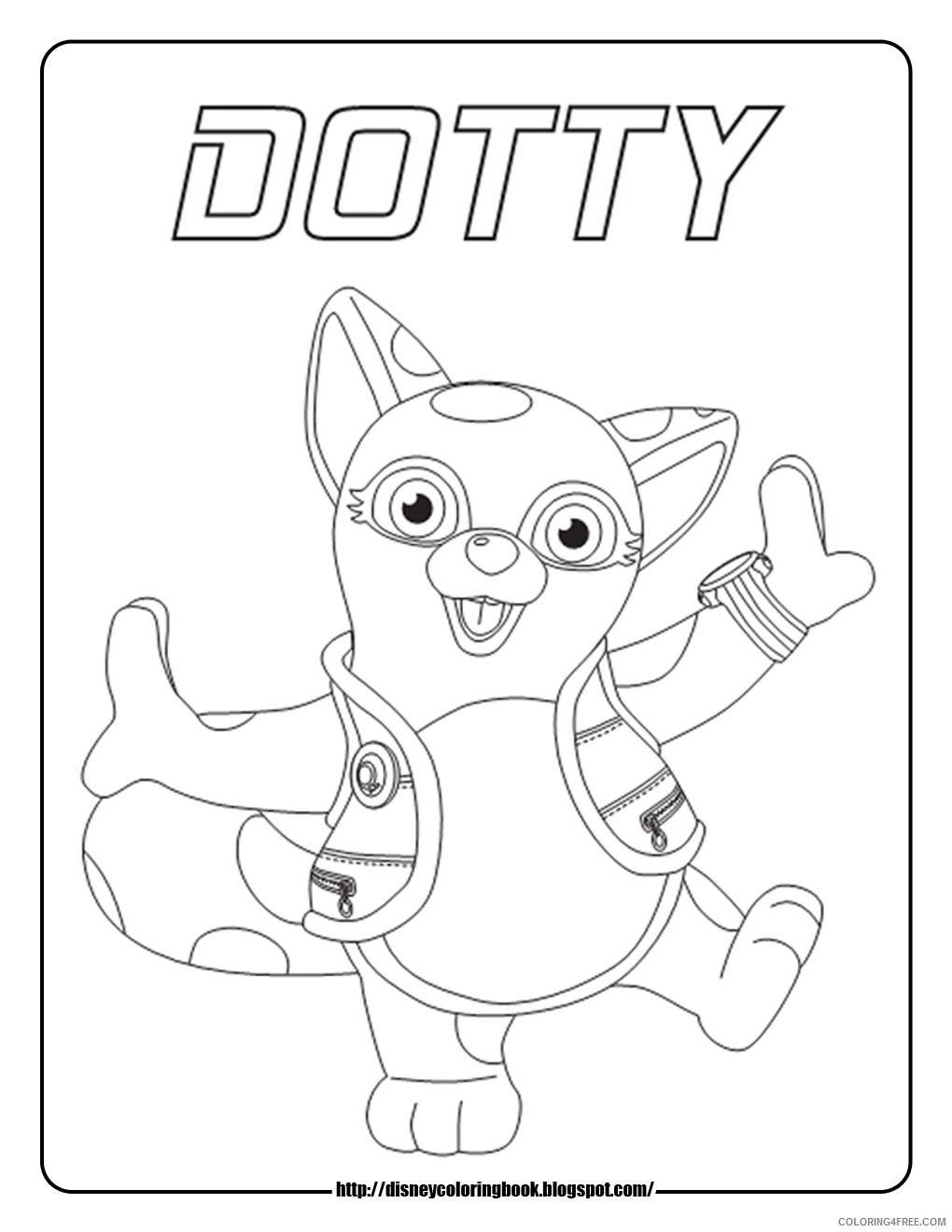 disney junior coloring pages dotty Coloring4free