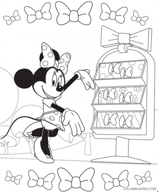 disney junior coloring pages minnies bow Coloring4free