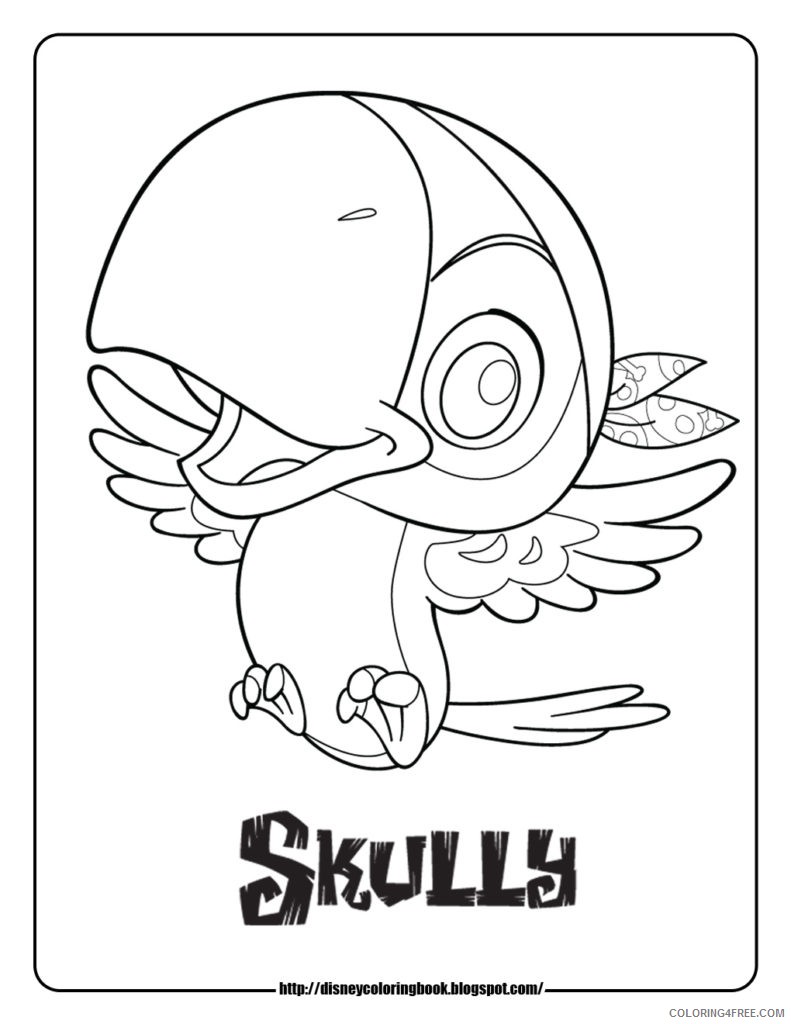 disney junior coloring pages skully Coloring4free