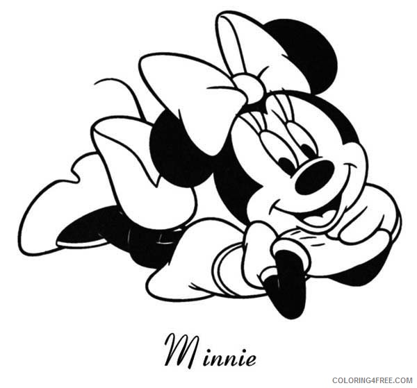 disney minnie mouse coloring pages for kids Coloring4free