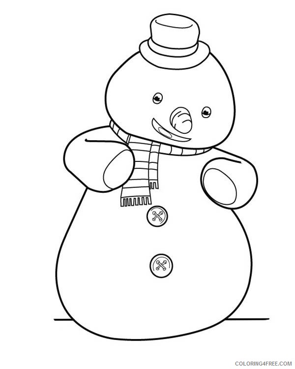 doc mcstuffins coloring pages chilly the snowman Coloring4free