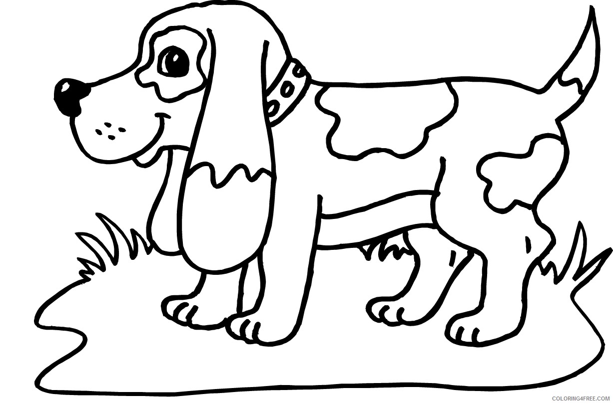 dog coloring pages beagle puppy Coloring4free