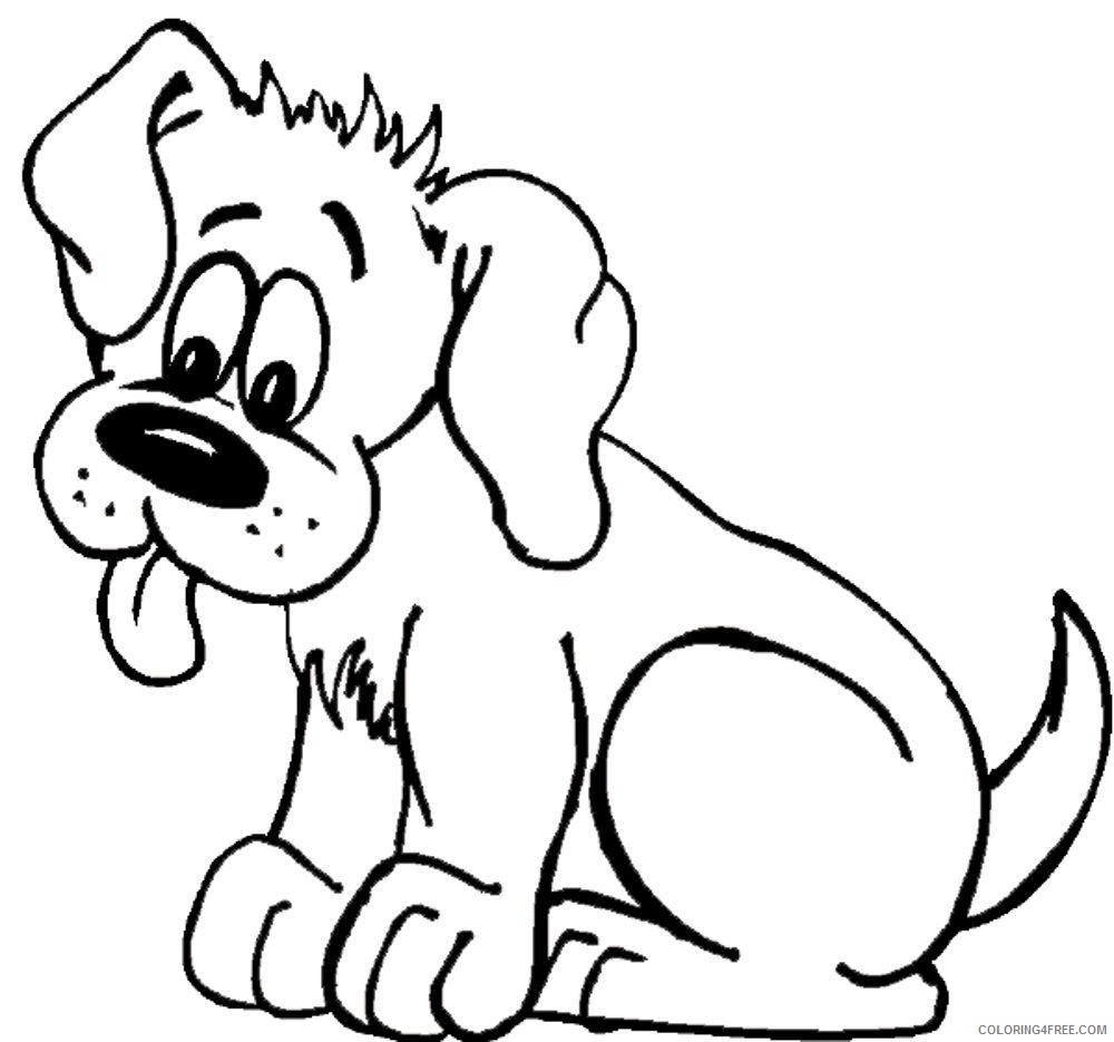 dog coloring pages tongue out Coloring4free