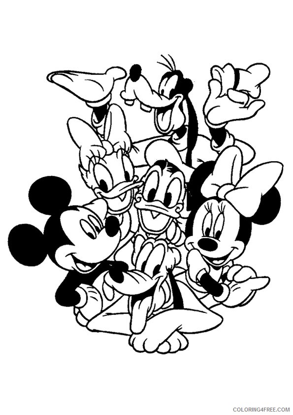 donald duck coloring pages and friends Coloring4free