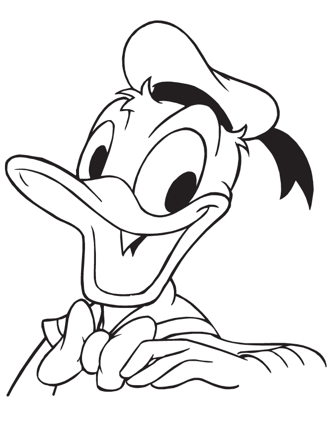 donald duck coloring pages face Coloring4free