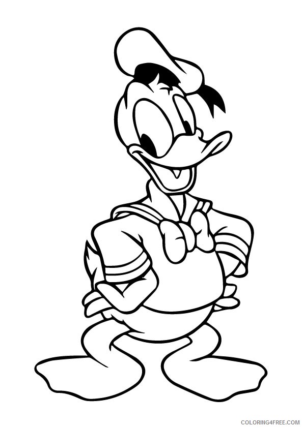 donald duck coloring pages printable Coloring4free