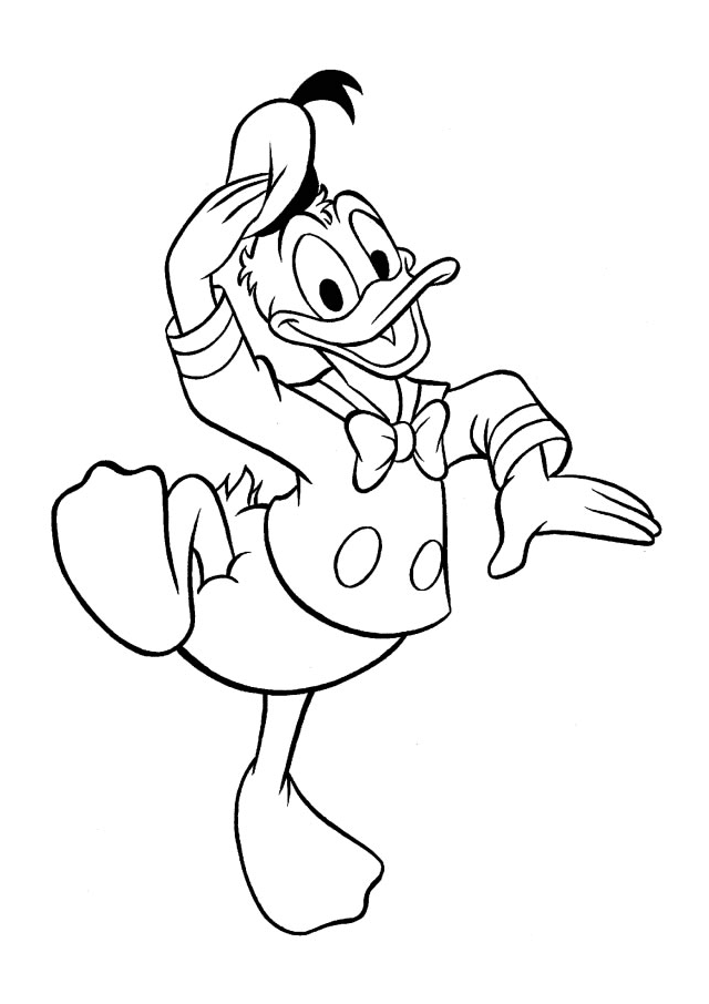 donald duck coloring pages to print Coloring4free