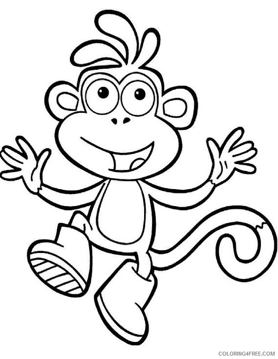 dora coloring pages boots Coloring4free