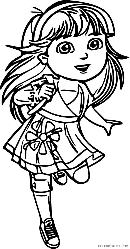 dora coloring pages teenager Coloring4free