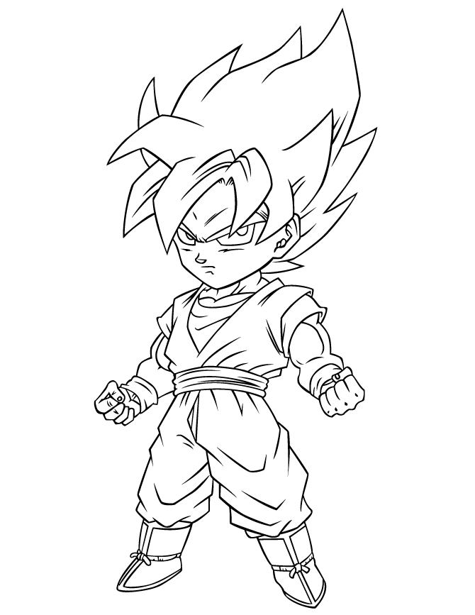 dragon ball z coloring pages for kids Coloring4free