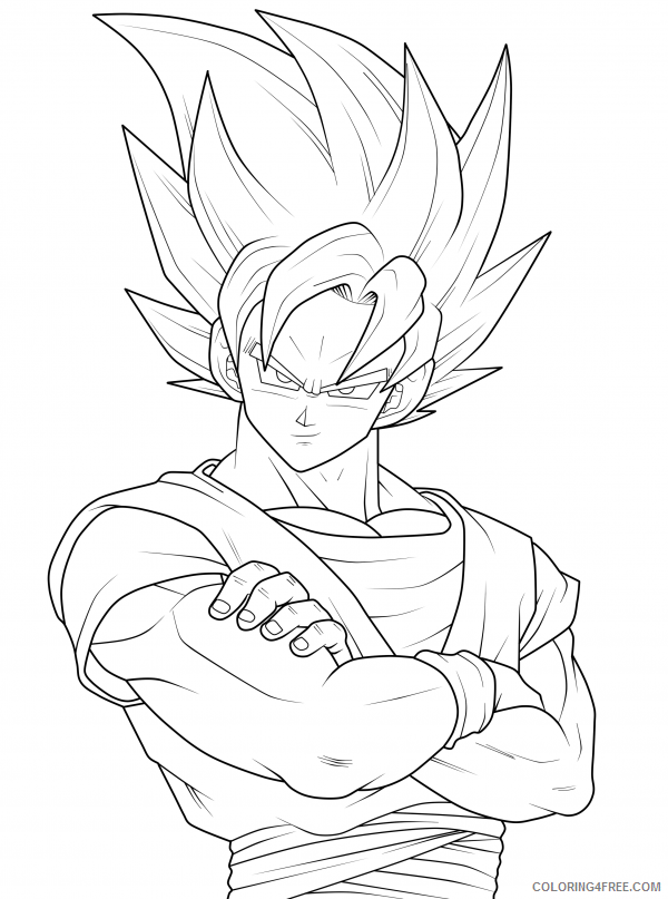dragon ball z goku coloring pages Coloring4free