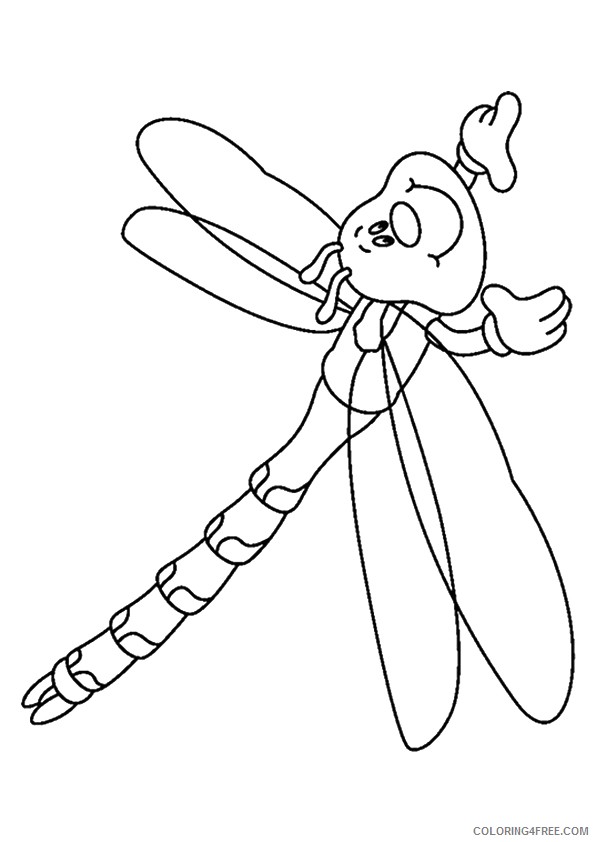 dragonfly insect coloring pages Coloring4free