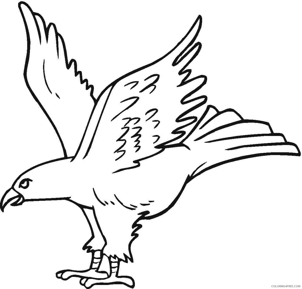 eagle coloring pages for kids Coloring4free