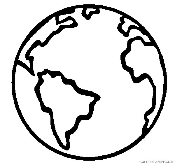 earth coloring pages for preschooler Coloring4free
